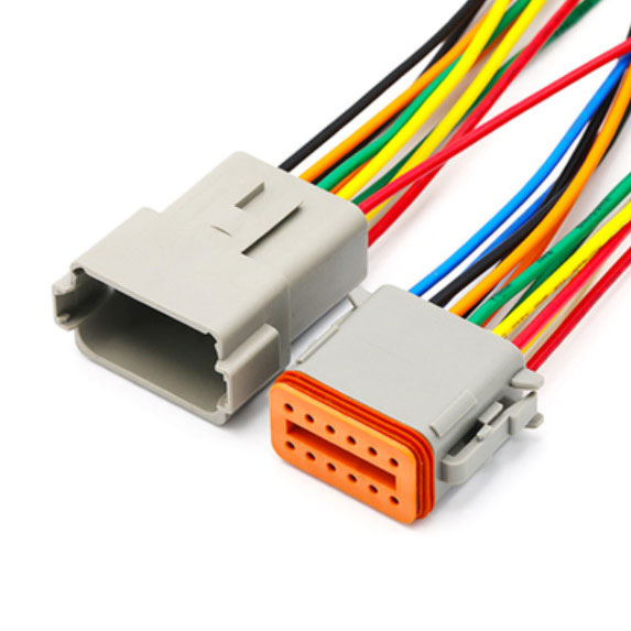 DT connector overmold cable assembly