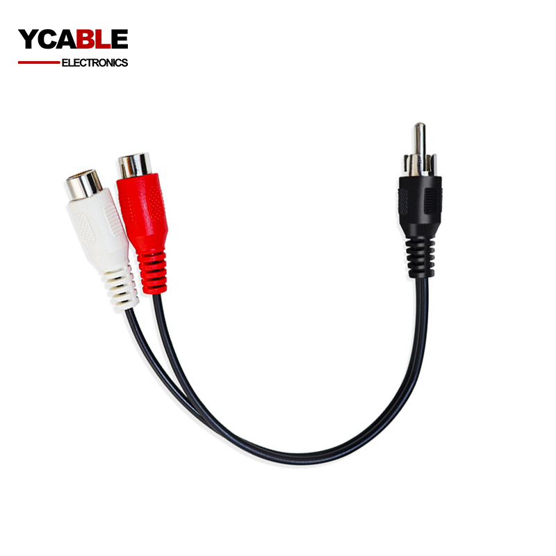 Y adapter RCA audio cable